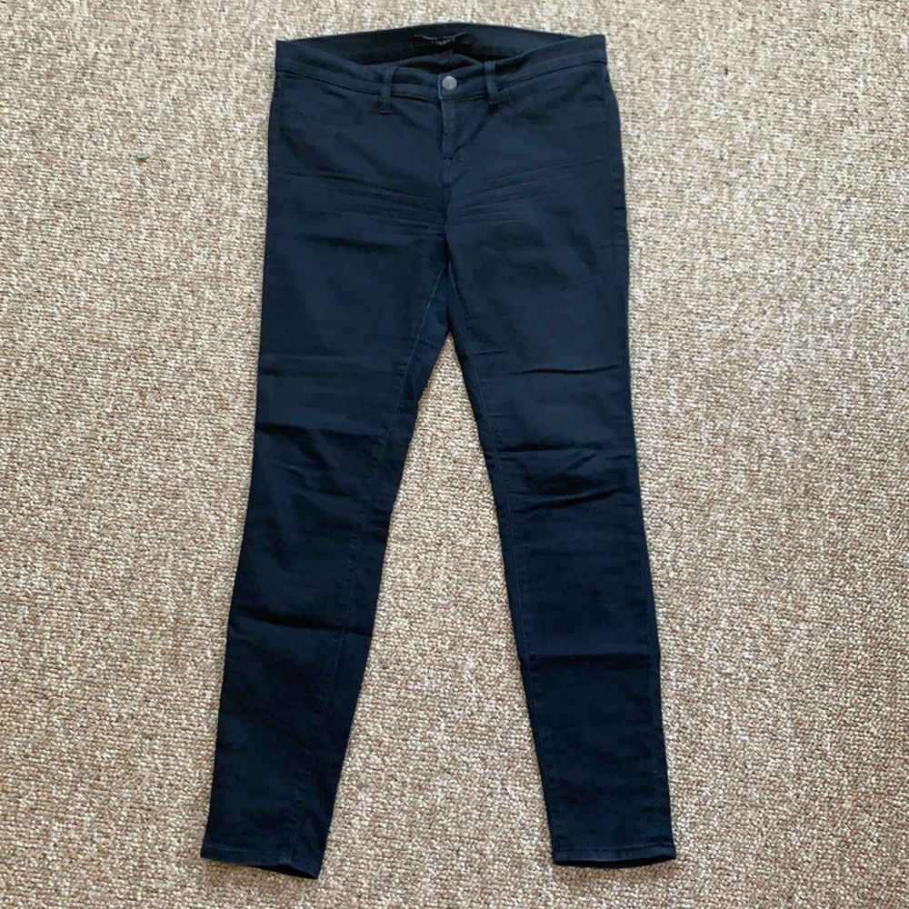 Very dark wash J Brand “Super Skinny” jeans